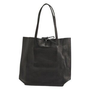 MARLON Made In Italy Leather Unlined Shopper Tote